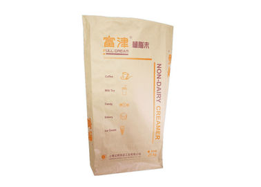 Cấp thực phẩm Khâu mở miệng Túi giấy nhiều lớp 25kg 50kg Tải trọng mạnh