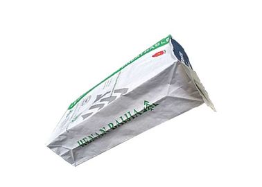Thực phẩm Lớp giấy trắng Túi giấy có độ ổn định tốt Túi đáy bằng giấy nhiều lớp