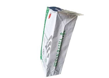 Thực phẩm Lớp giấy trắng Túi giấy có độ ổn định tốt Túi đáy bằng giấy nhiều lớp