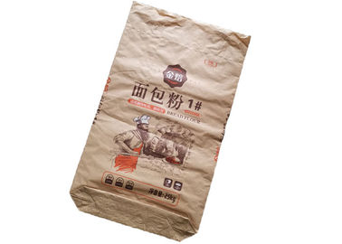 20kg 25kg 120gsm Túi giấy Kraft nhiều lớp