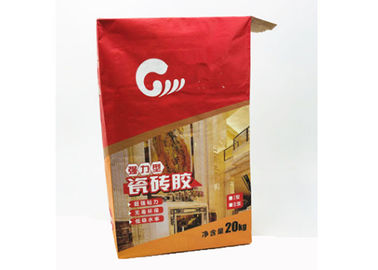 Kích thước tùy chỉnh Túi giấy kraft nhiều lớp Keo cho vật liệu xây dựng bằng gạch men