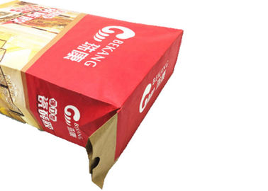 Kích thước tùy chỉnh Túi giấy kraft nhiều lớp Keo cho vật liệu xây dựng bằng gạch men