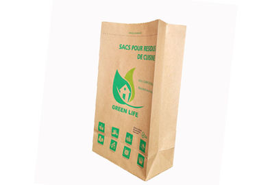Mở miệng Bao giấy kraft 2 lớp / 3 lớp thoáng khí theo tiêu chuẩn đáy vuông
