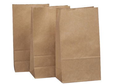 Eco Paper Brown Túi giấy 60g-120g / M2 Hình dạng khối chịu lực dưới đáy