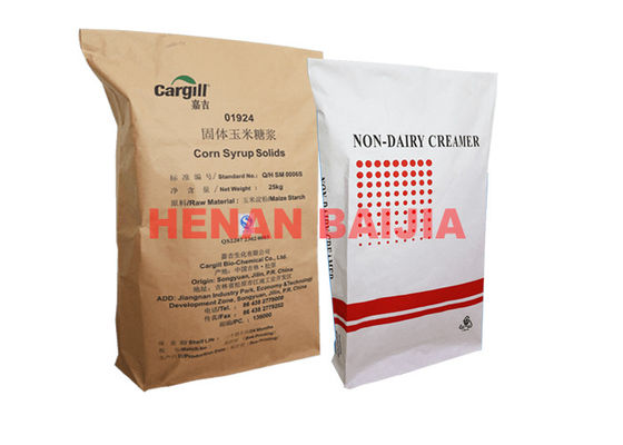 Bao tải giấy treo tường công nghiệp được may túi mở miệng Tiêu chuẩn phân hủy sinh học theo tiêu chuẩn GMP