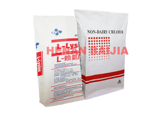 Bao tải giấy treo tường công nghiệp được may túi mở miệng Tiêu chuẩn phân hủy sinh học theo tiêu chuẩn GMP