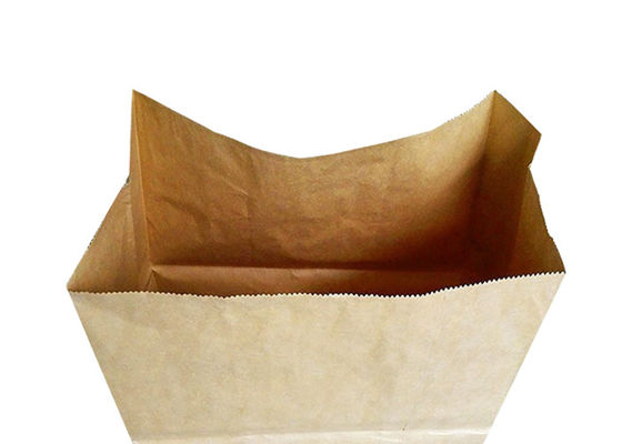 Mở miệng Bãi cỏ giấy 300x400x900mm và từ chối túi giấy Kraft cắt cỏ đa vách