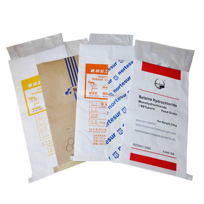 5kg 10kg 25kg Túi giấy Kraft nhiều vách để đóng gói ngũ cốc