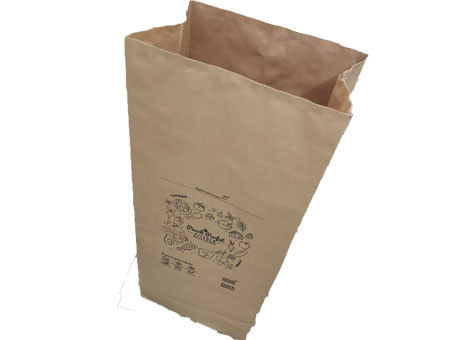 50kg 60gsm Chống ẩm có van dán Túi giấy cắt cỏ đa vách