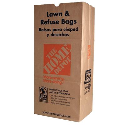 Leafs Refuse Túi giấy Kraft Lawn 3 lớp 25kg