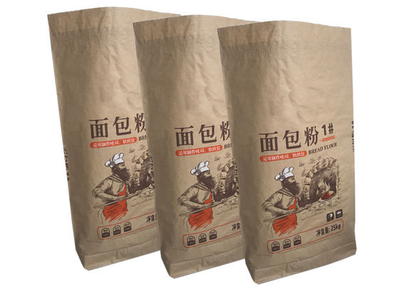 Túi giấy 120g / m2 cho bánh mì Túi đóng gói bột mì Túi đóng gói khác