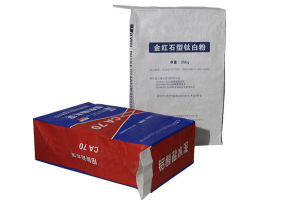 20KG 25KG Dán Van Đa tường Túi giấy Kraft Công nghiệp hóa chất Vữa xi măng