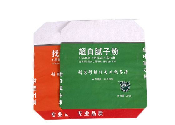 Bao đựng giấy dán tường nhiều lớp thực phẩm 20kg 25kg Túi giấy Kraft đáy vuông