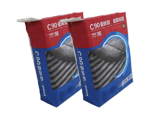 Biểu trưng tùy chỉnh Bao đựng giấy dán tường 25kg Túi giấy Kraft 50kg