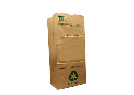 Túi giấy Kraft đa vách 125gsm Túi đựng chất thải bãi hạng nặng có logo tùy chỉnh