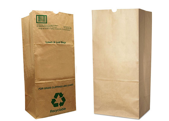 Túi giấy bãi cỏ 110L 30 Gallon Túi đựng giấy bãi cỏ có thể phân hủy sinh học