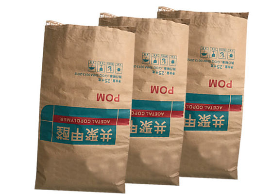 Thân thiện với môi trường Dán mở miệng Bao giấy Kraft M Fold nhiệt kín