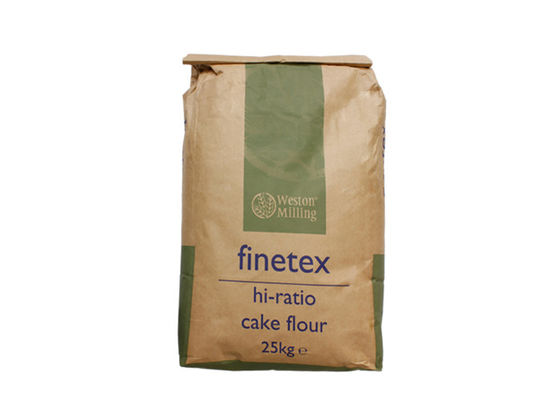 Biểu trưng tùy chỉnh Túi giấy Kraft nhiều vách 25kg để đóng gói Thức ăn cho gia súc Bữa ăn cho cá