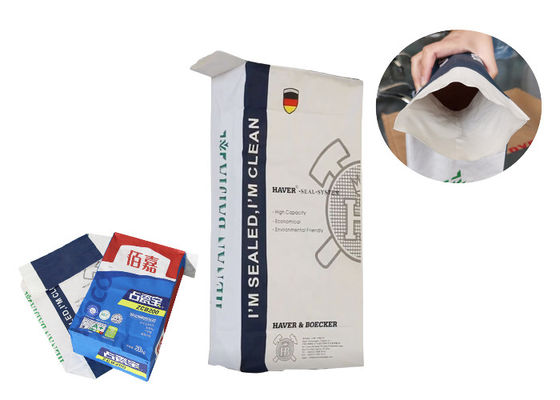 Túi giấy Kraft đa vách cấp thực phẩm cho bao bì bột 5Kg 10kg 20kg