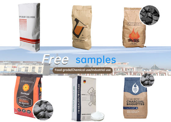 20kg 25kg dán túi van giấy Kraft chứa tinh bột Đường bao bì giấy