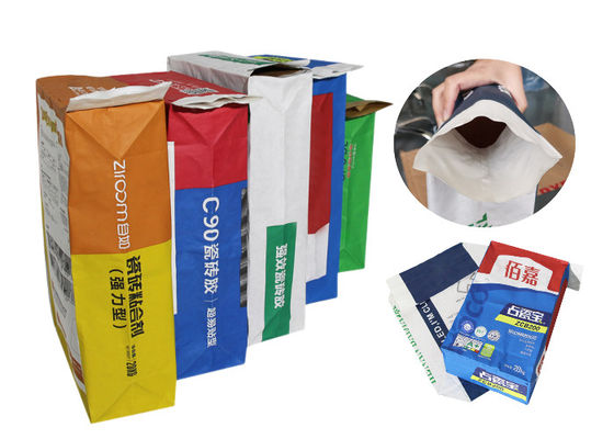 Lớp phủ chống thấm có dán Van Đa tường Túi giấy Đáy vuông