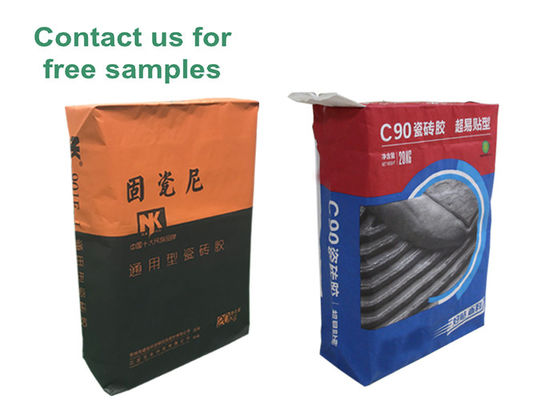 Túi dán gạch 20kg Bột thạch cao tùy chỉnh Túi bao bì van giấy Kraft