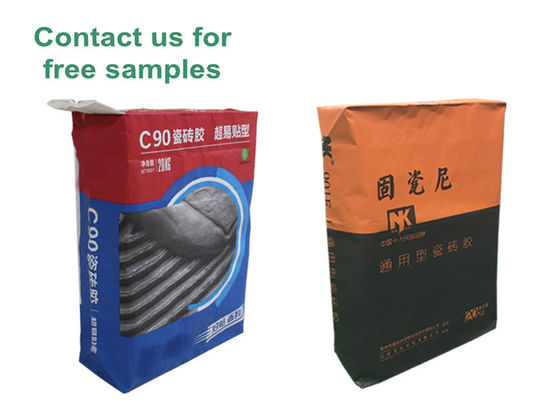 25kg 50kg Logo In 3 lớp Túi giấy Kraft đa vách ngăn Bao đựng van giấy Kraft