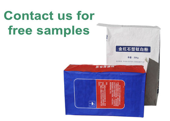 25kg Túi giấy Kraft trắng 3 lớp Bao bì Bao bì