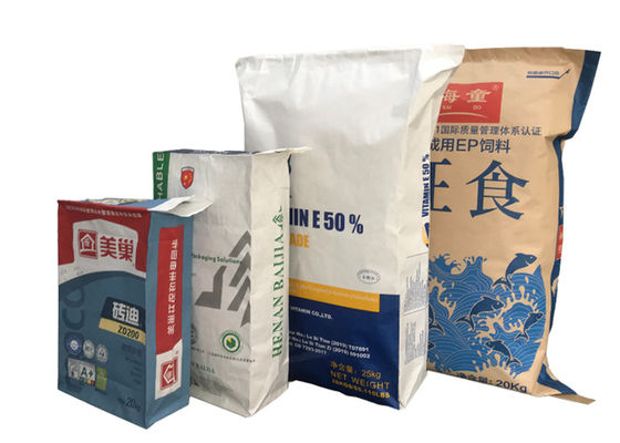 Túi giấy Kraft tái chế đa vách thân thiện với môi trường Túi giấy bột mì cấp thực phẩm
