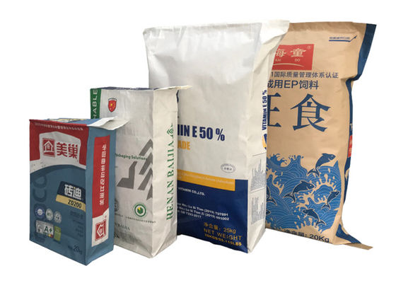 3 lớp tùy chỉnh chống mài mòn Bao bì có thể tái chế Túi van phân bón
