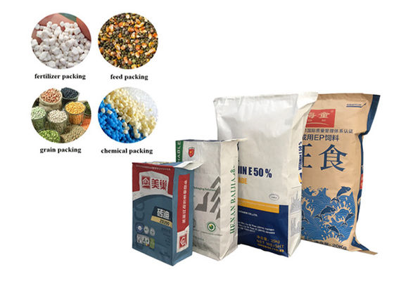 10kg 20kg 25kg 50kg Van sử dụng công nghiệp Túi giấy thủ công cho thực phẩm thức ăn chăn nuôi