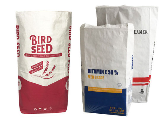 Túi giấy Kraft Brown Multiwall 25kgs 2 lớp / 3 lớp