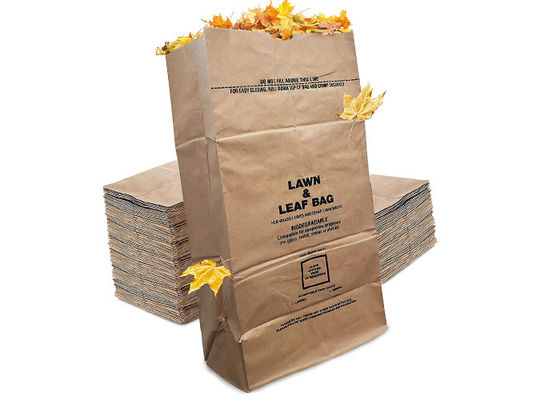 Brown Kraft Eco Friend Túi rác giấy có thể phân hủy hai lớp
