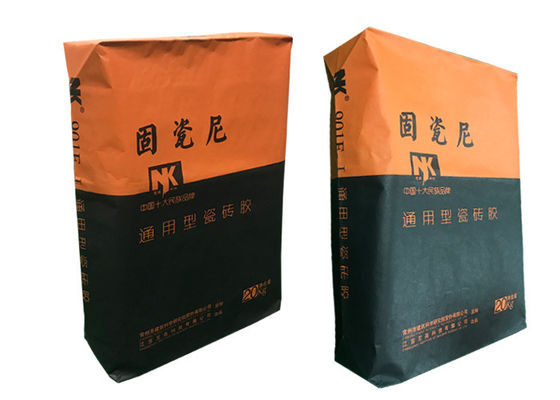Khách hàng in túi giấy Kraft chống nước Túi van sử dụng trong công nghiệp 25Kg