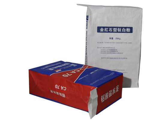 Bao đựng giấy dán tường công nghiệp 25kg 20kg Bao giấy xi măng Kraft 25kg Cán màng PLA