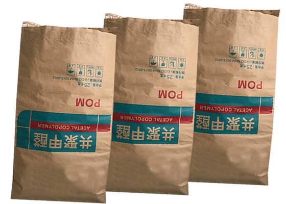 25kg 50kg Heat Seal Sản phẩm thực phẩm Túi bao bì giấy Kraft Chấp nhận tùy chỉnh