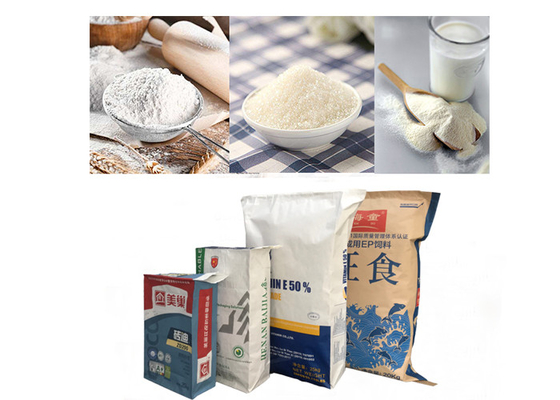 25kgs 50kgs Van dán Túi giấy đa tường Túi đựng thức ăn cho vật nuôi Túi bao bì PE