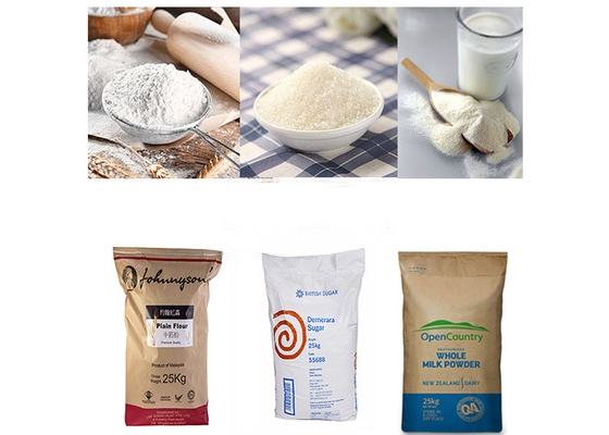 Túi giấy Kraft 3 lớp đáy phẳng cho bao bì vật liệu hóa chất than