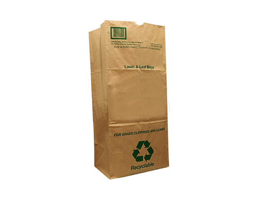 Bãi cỏ tùy chỉnh rác thải Túi giấy chống ẩm đa vách ngăn 30 gallon