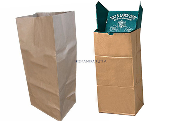 Túi giấy Kraft có thể phân hủy sinh học đa vách 30 gallon cho lá