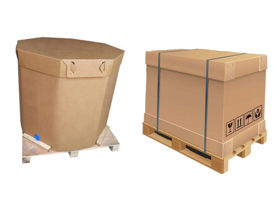 Gói chất lỏng giấy 220l 1000l Hộp chứa bồn chứa IBC có van