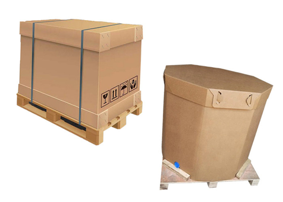 Hộp đựng IBC giấy lỏng 1000l dùng một lần với túi lót Dầu dừa và nước trái cây sử dụng