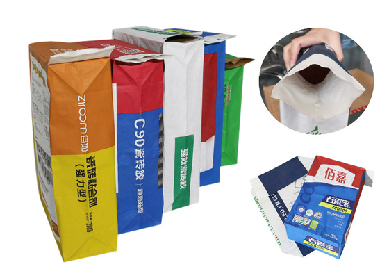 In Flexo Van dán hóa chất Túi giấy nhiều lớp Màng PE 2 lớp