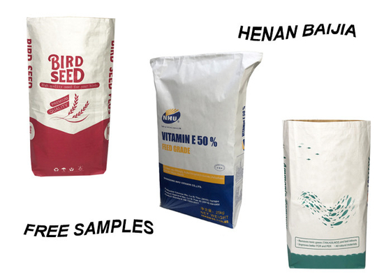 Mở miệng Hình vuông Dưới cùng Nhiều Bao giấy Tường Cấp Thực phẩm