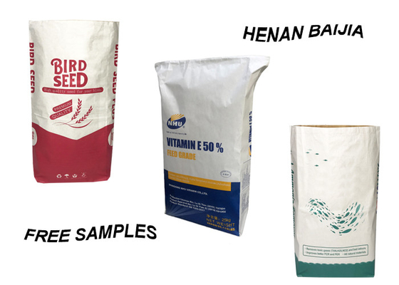 Màu chống ẩm in Túi giấy Kraft 10kg cho chất hấp thụ dạng hạt đất sét