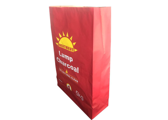 Túi giấy Kraft nhiều lớp màu than Nhiều lớp Kích thước logo tùy chỉnh